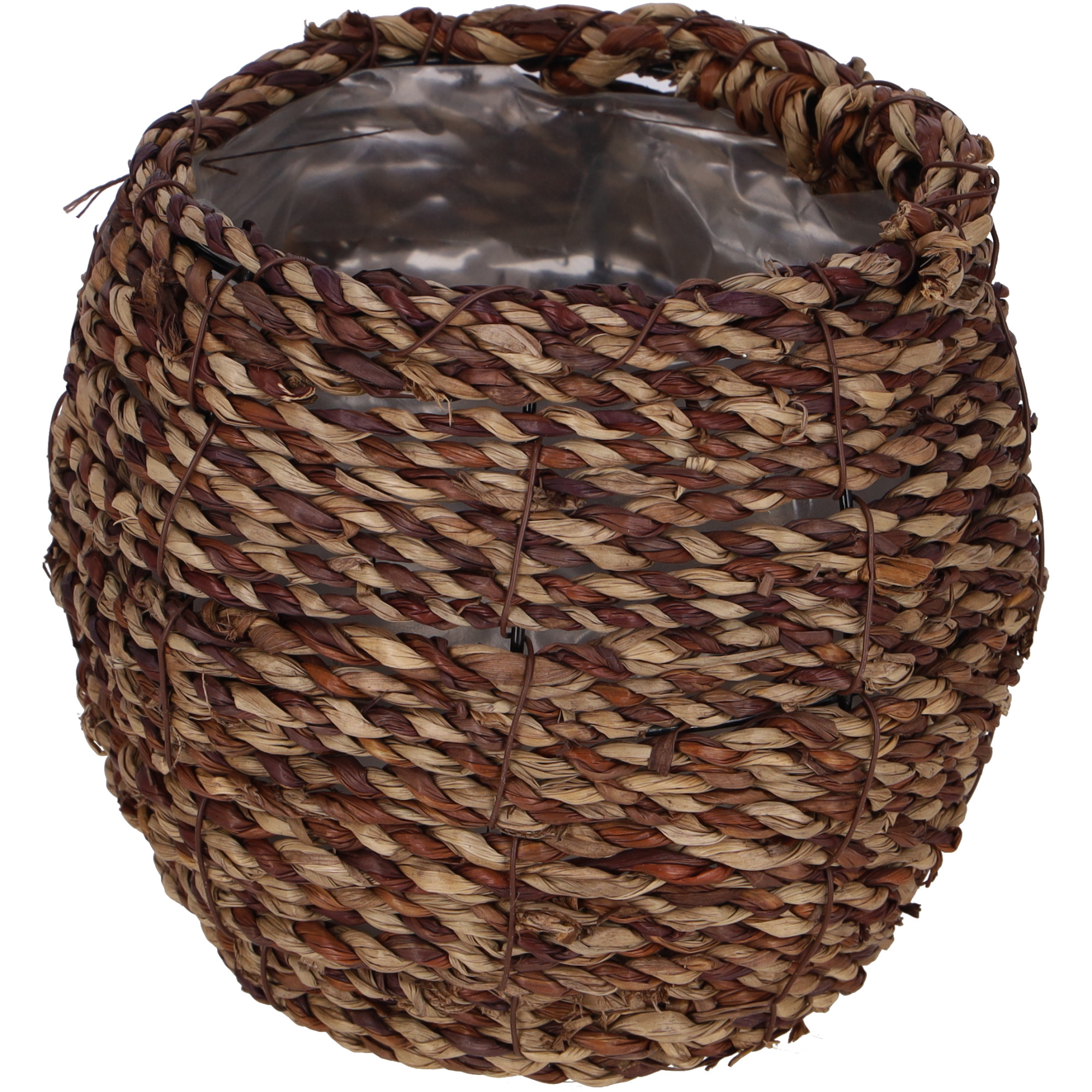  Natur Kübel Olga, D13cm, H14cm, braun